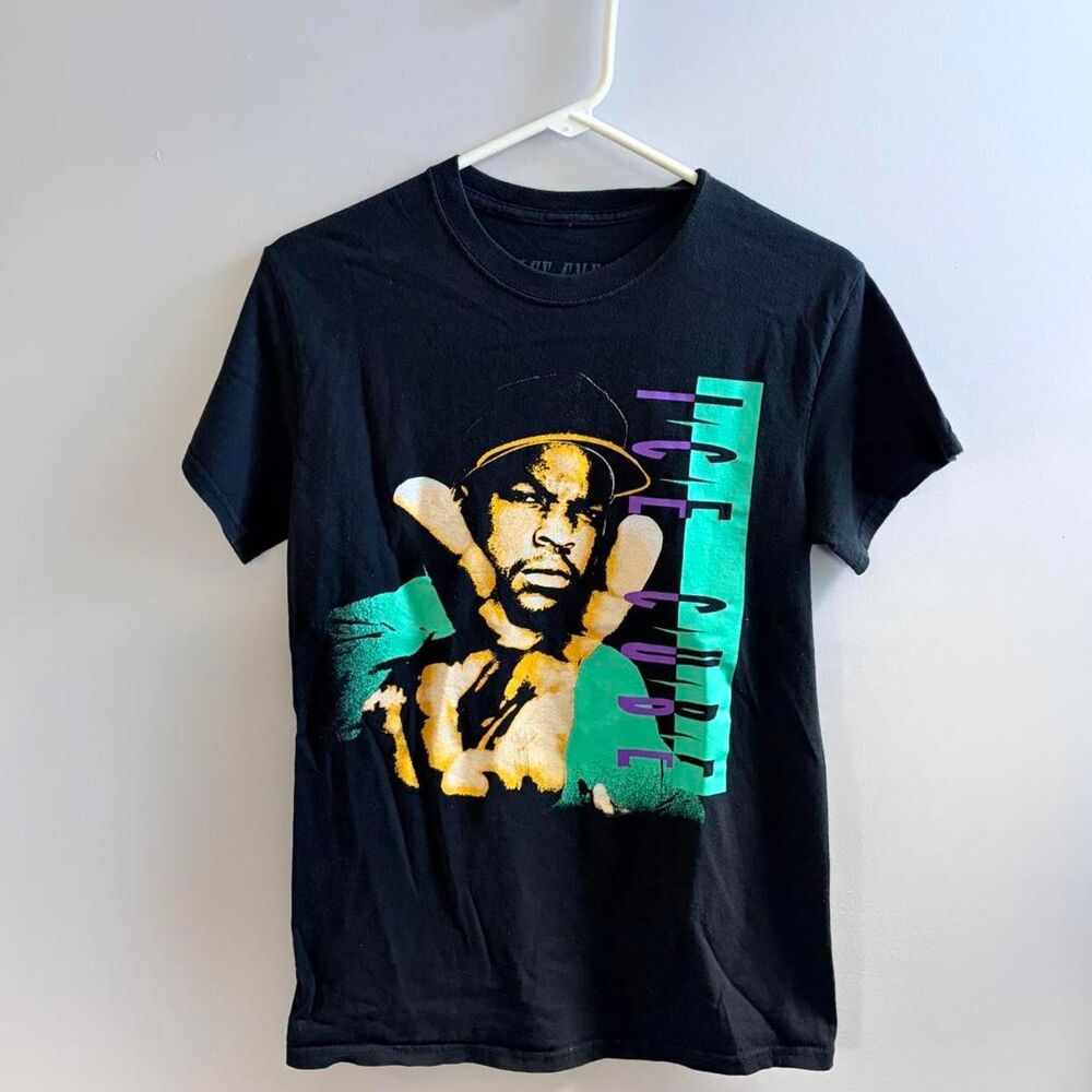 90’s Ice Cube black graphic tee Size S #rapper #hiphop #musictee